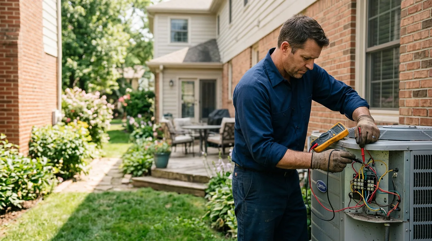 HVAC technician working near Parma, MI